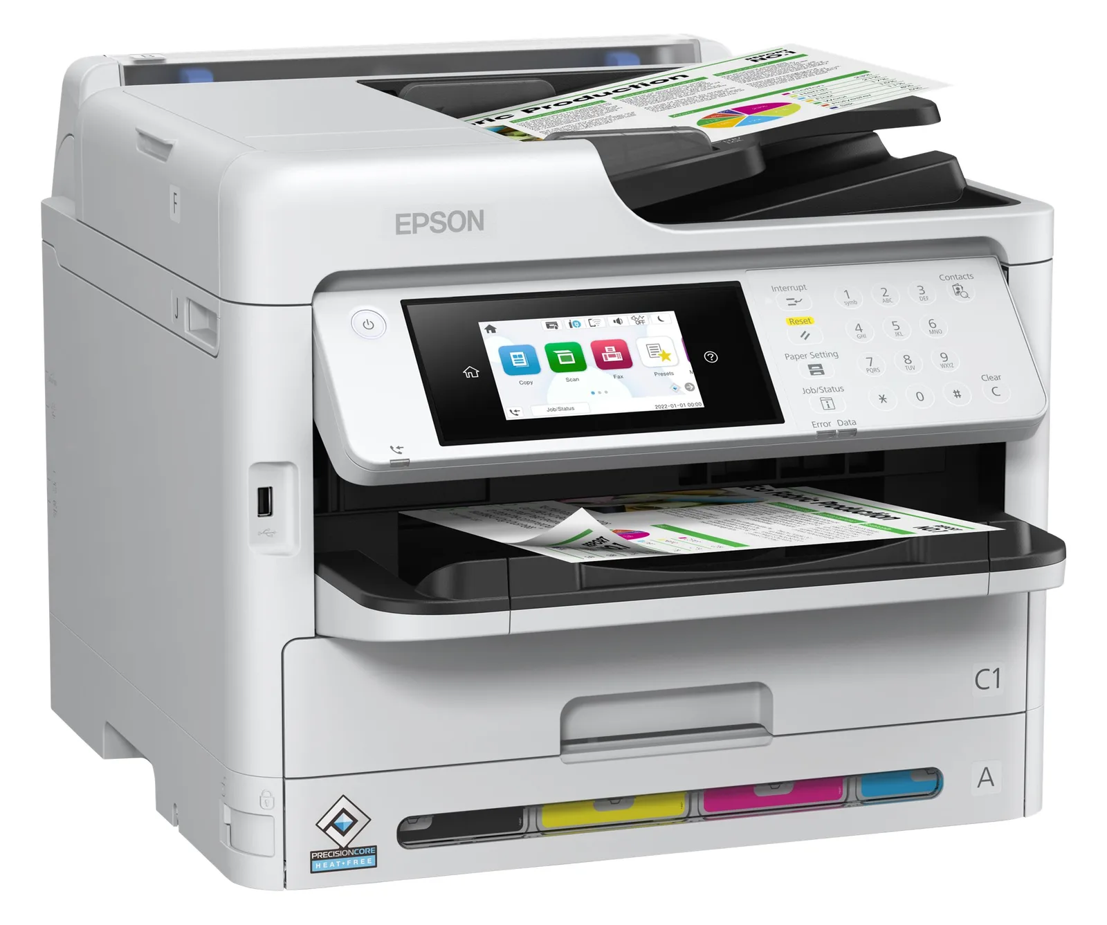 Epson WorkForce Pro WF-C5890DWF - Multifunktionsdrucker - Farbe - Tintenstrahl - A4/Legal (Medien), Ansicht 4