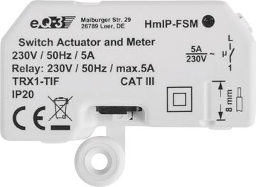 eQ-3 AG Homematic IP HmIP-FSM - Schaltaktor - kabellos von LumaTech