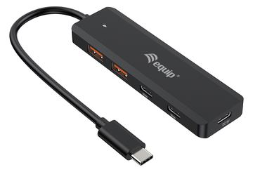 Equip 128966 Usb-C 4-Port Usb 3.2 Gen 2 10Gbps Hub x 2 Usb-A 2 10000 Mbit/s von LumaTech