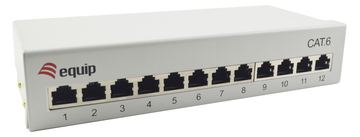 Equip 12-Port Cat.6 Desktop Patch Panel - Hellgrau - 10/100/1000Base-T(X) - Gigabit Ethernet - 1000 Mbit/s - RJ-45 von LumaTech