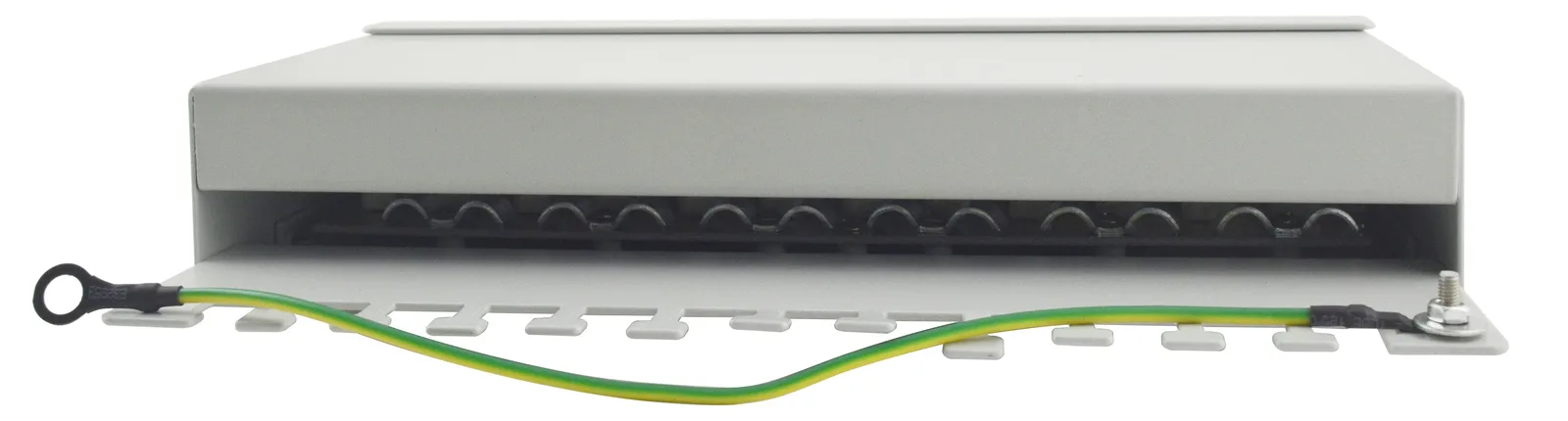 Equip 12-Port Cat.6 Desktop Patch Panel - Hellgrau - 10/100/1000Base-T(X) - Gigabit Ethernet - 1000 Mbit/s - RJ-45, Ansicht 2