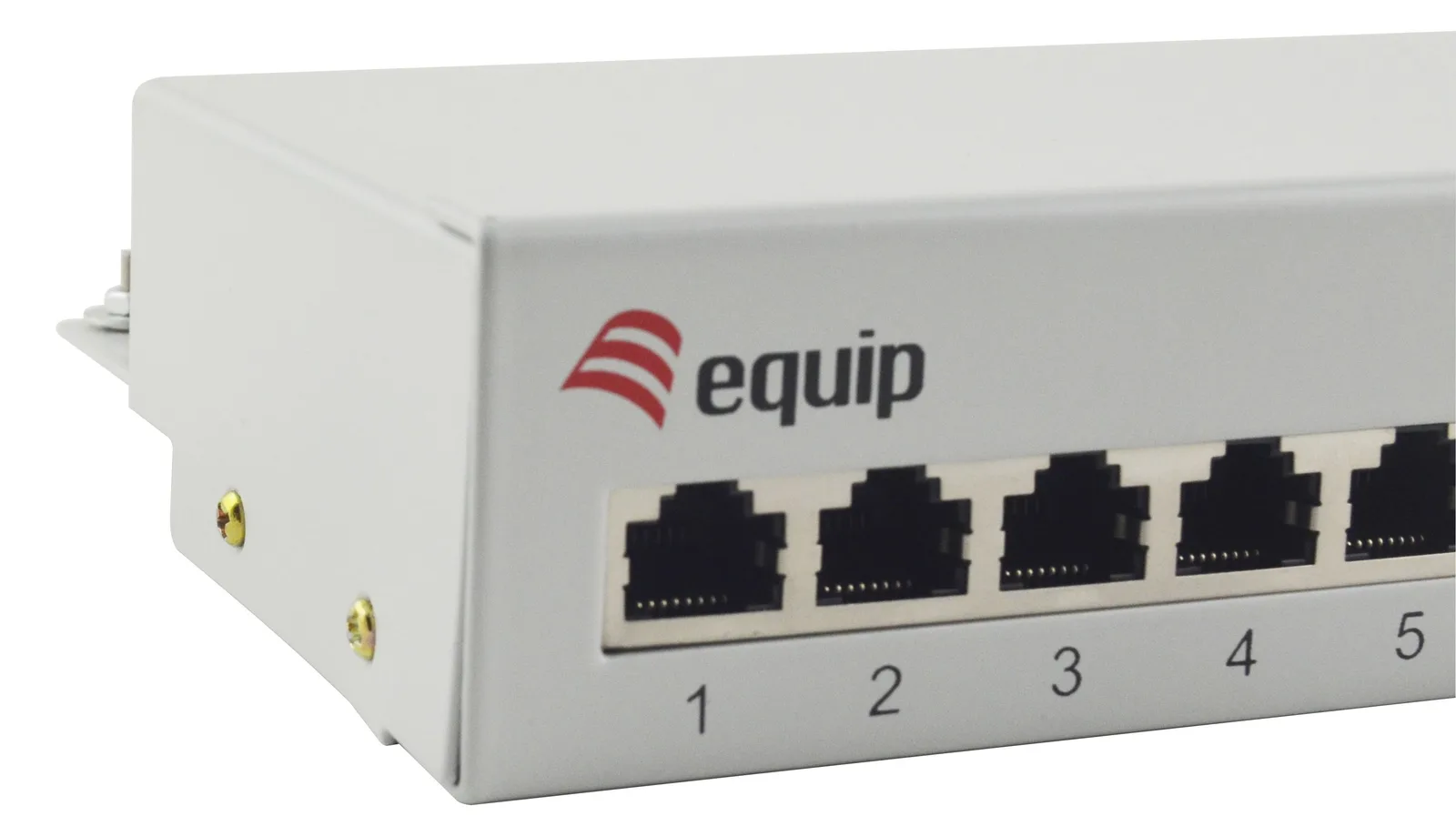 Equip 12-Port Cat.6 Desktop Patch Panel - Hellgrau - 10/100/1000Base-T(X) - Gigabit Ethernet - 1000 Mbit/s - RJ-45, Ansicht 4
