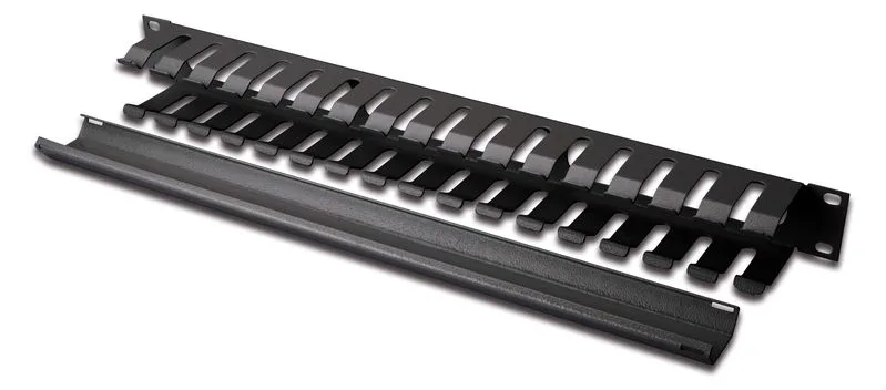 Equip 19 Rack Mount Kabel Management Panel - Schwarz - Kabelmanagementtafel - Schwarz - Stahl - 1U - China - 70 mm, Ansicht 2