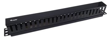Equip 19 Rack Mount Kabelmanagement-Panel - Schwarz - Kabelmanagementtafel - Schwarz - 1U - China - 482,6 mm - 44,5 mm von LumaTech