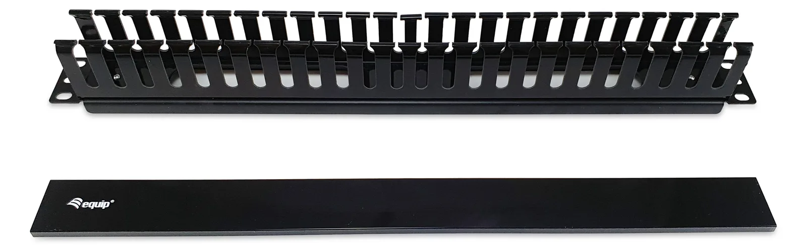 Equip 19 Rack Mount Kabelmanagement-Panel - Schwarz - Kabelmanagementtafel - Schwarz - 1U - China - 482,6 mm - 44,5 mm, Ansicht 2