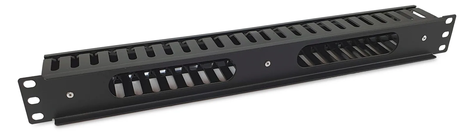 Equip 19 Rack Mount Kabelmanagement-Panel - Schwarz - Kabelmanagementtafel - Schwarz - 1U - China - 482,6 mm - 44,5 mm, Ansicht 3
