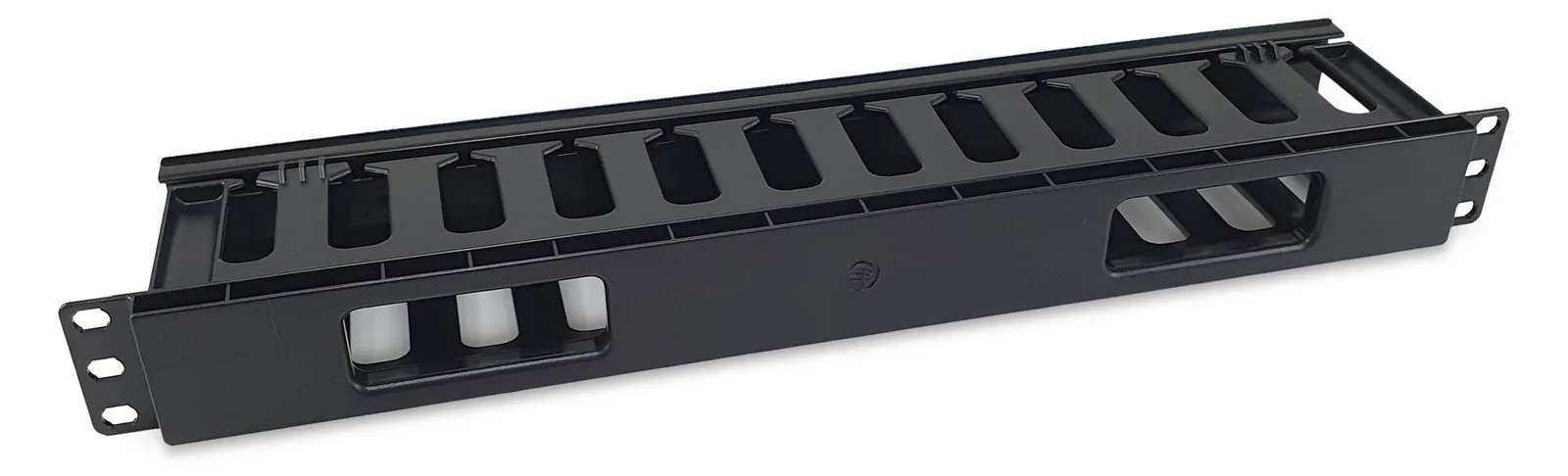 Equip 19 Rack Mount Kabelmanagement-Panel - Schwarz - Kabelmanagementtafel - Schwarz - Acrylnitril-Butadien-Styrol, Ansicht 3