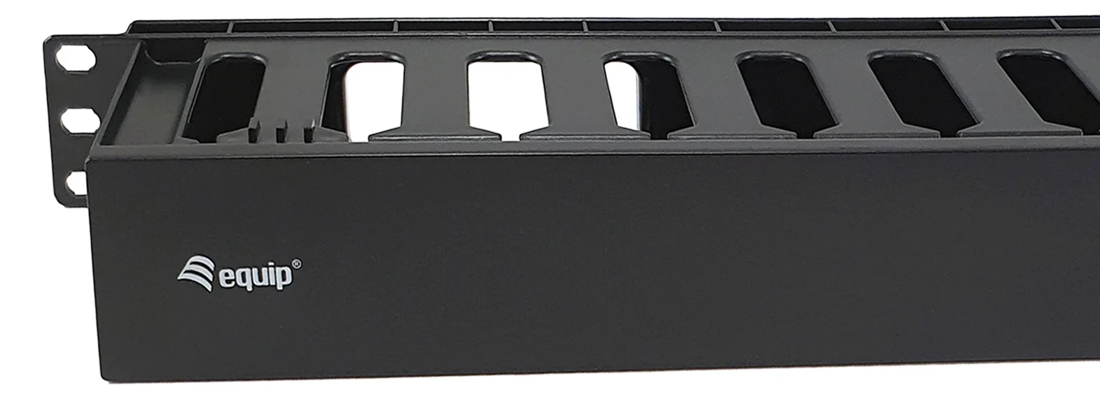 Equip 19 Rack Mount Kabelmanagement-Panel - Schwarz - Kabelmanagementtafel - Schwarz - Acrylnitril-Butadien-Styrol, Ansicht 4