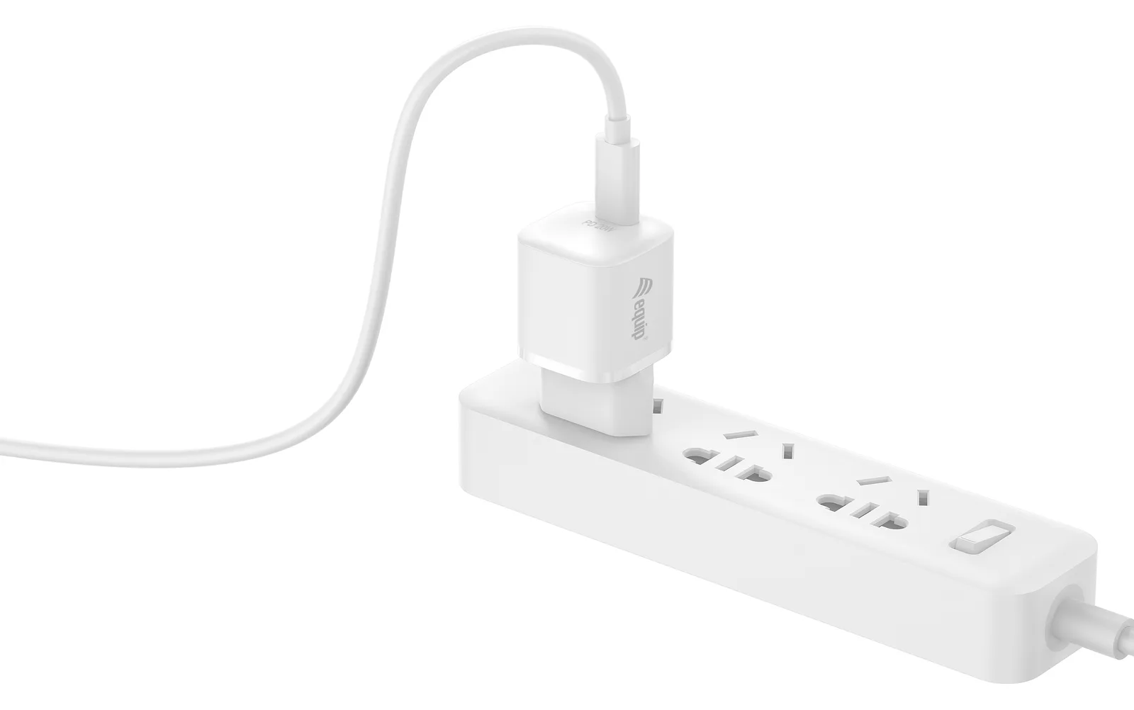 Equip 1-Port 20W USB-C PD-Ladegerät - Indoor - AC - 12 V - Weiß, Ansicht 3