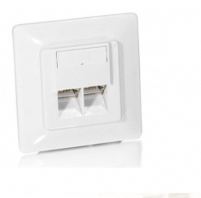 Equip Anschlussdose, Unterputz - CAT 5e - RJ-45 X 2 - hochweiß, RAL 9003 (Packung mit 5) von LumaTech