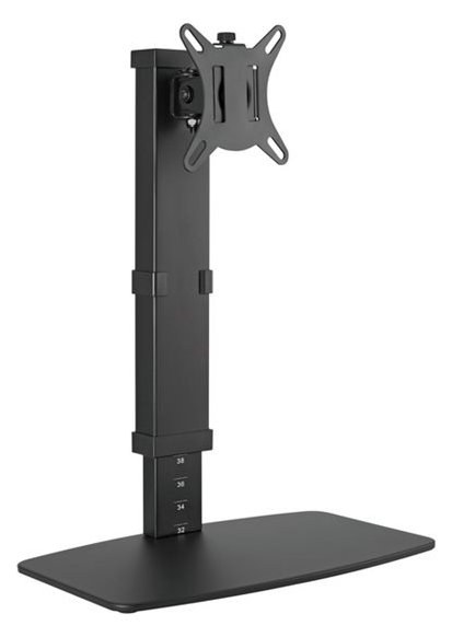 Equip Aufstellung - freistehend - für Flachbildschirm - Kunststoff, Metall - Schwarz - Bildschirmgröße: 43.2-81.3 cm