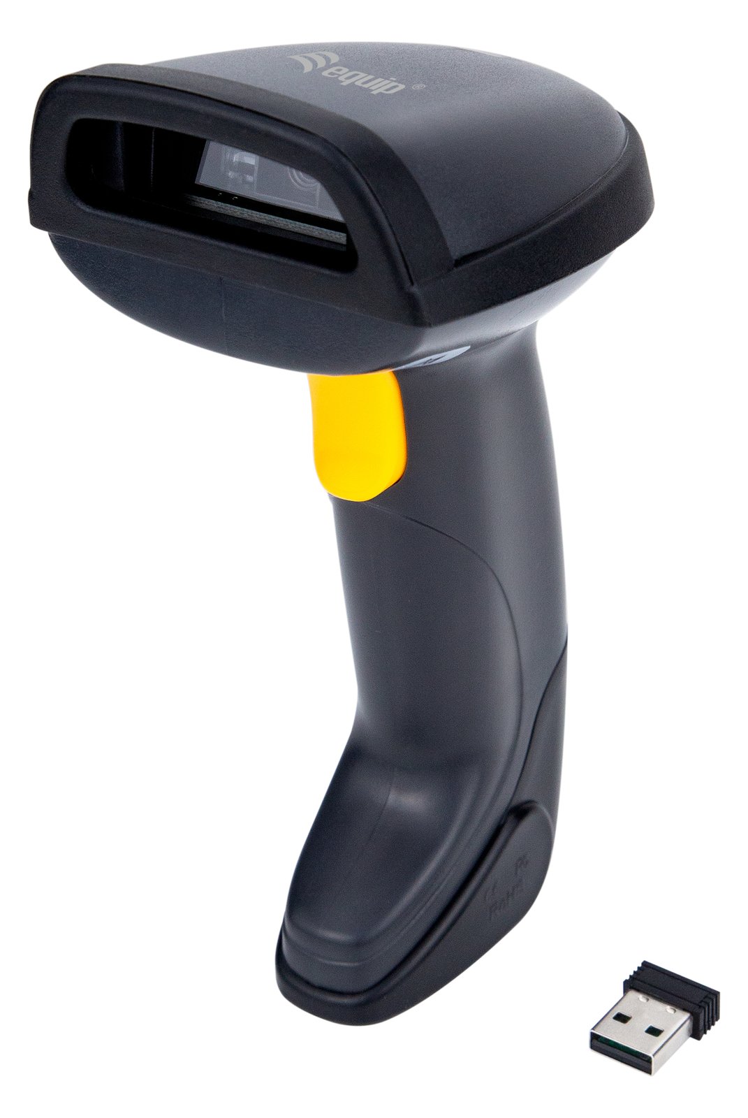 Equip Barcode Handscanner 2D Laser mit Halterung 2.4GHz sw - Handscanner