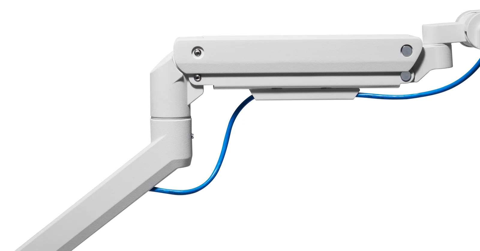 Equip Befestigungskit (Kabeldurchführungsklemme, Schrauben, Klemmhalterung, Montagearm) - Aluminium - weiß - 17-49, Ansicht 3