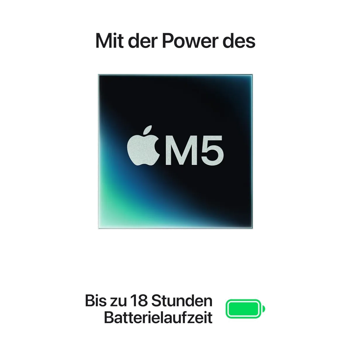 Apple 15" MacBook Air Laptop, M5 Chip mit 10‑Core CPU und 10‑Core GPU: Entwickelt für KI, 15,3" Liquid Retina Display, 16 GB gemeinsamer Arbeitsspeicher, 512 GB SSD, Touch ID, WLAN 7 — Bild 2