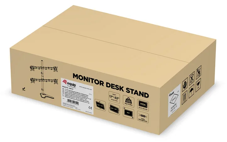 Equip Befestigungskit (Montagearm für Vierfach-Bildschirm) - neigbar - für 4 LCD-Anzeigen - 43.2-81.3 cm (17-32), Ansicht 2