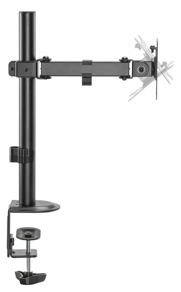 Equip Befestigungskit (Montagearm) - neigbar - für LCD-Display - Kunststoff, Metall - Schwarz - 43.2-81.3 cm (17-32), Ansicht 3