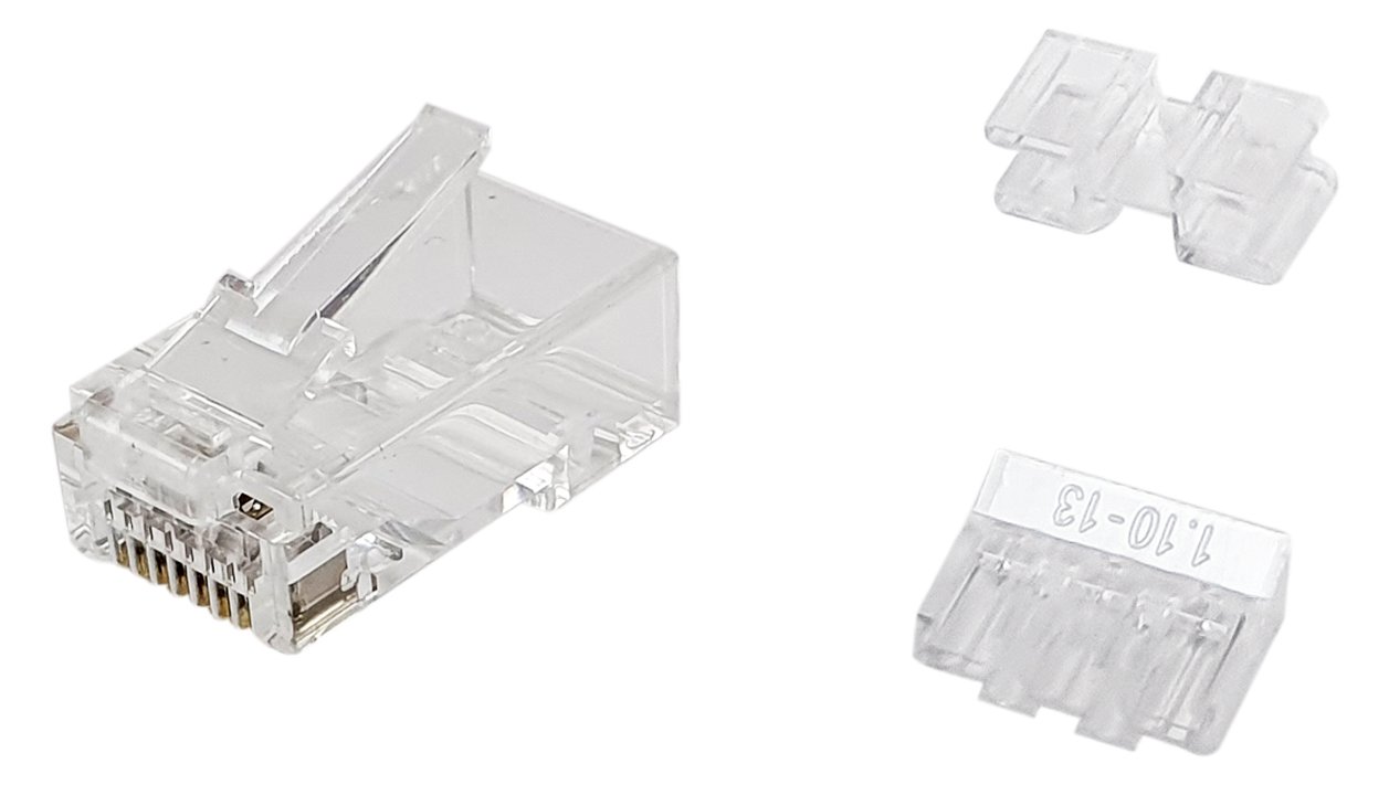 Equip Cat.6A RJ45 Stecker - 100 Stück pro Packung - RJ-45 - Transparent - Männlich - Gerade - Cat6a - Gold