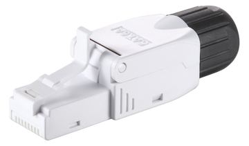 Equip Cat.6A Werkzeuglose RJ45-Stecker - 5 Stück/Set - RJ-45 - Schwarz - Weiß - Männlich - Gerade - Polycarbonat (PC) von LumaTech