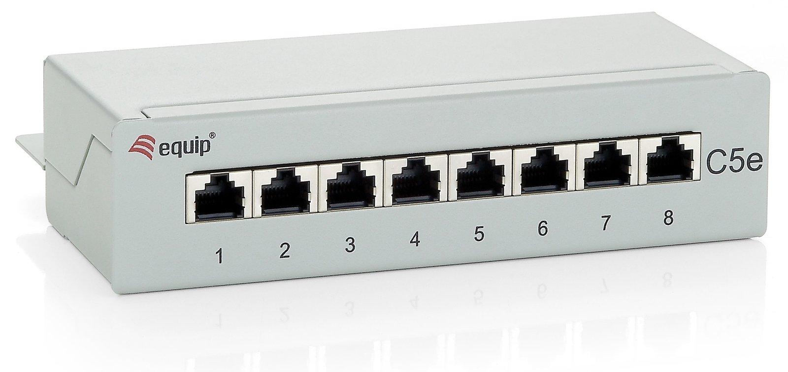 Equip Desktop - Patch Panel - CAT 5e - Hellgrau, RAL 7035