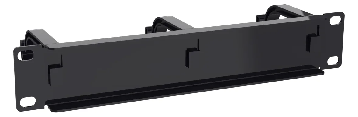 Equip Kabeldurchführung 10 1HE 3x Plastikringe schwarz, Ansicht 3