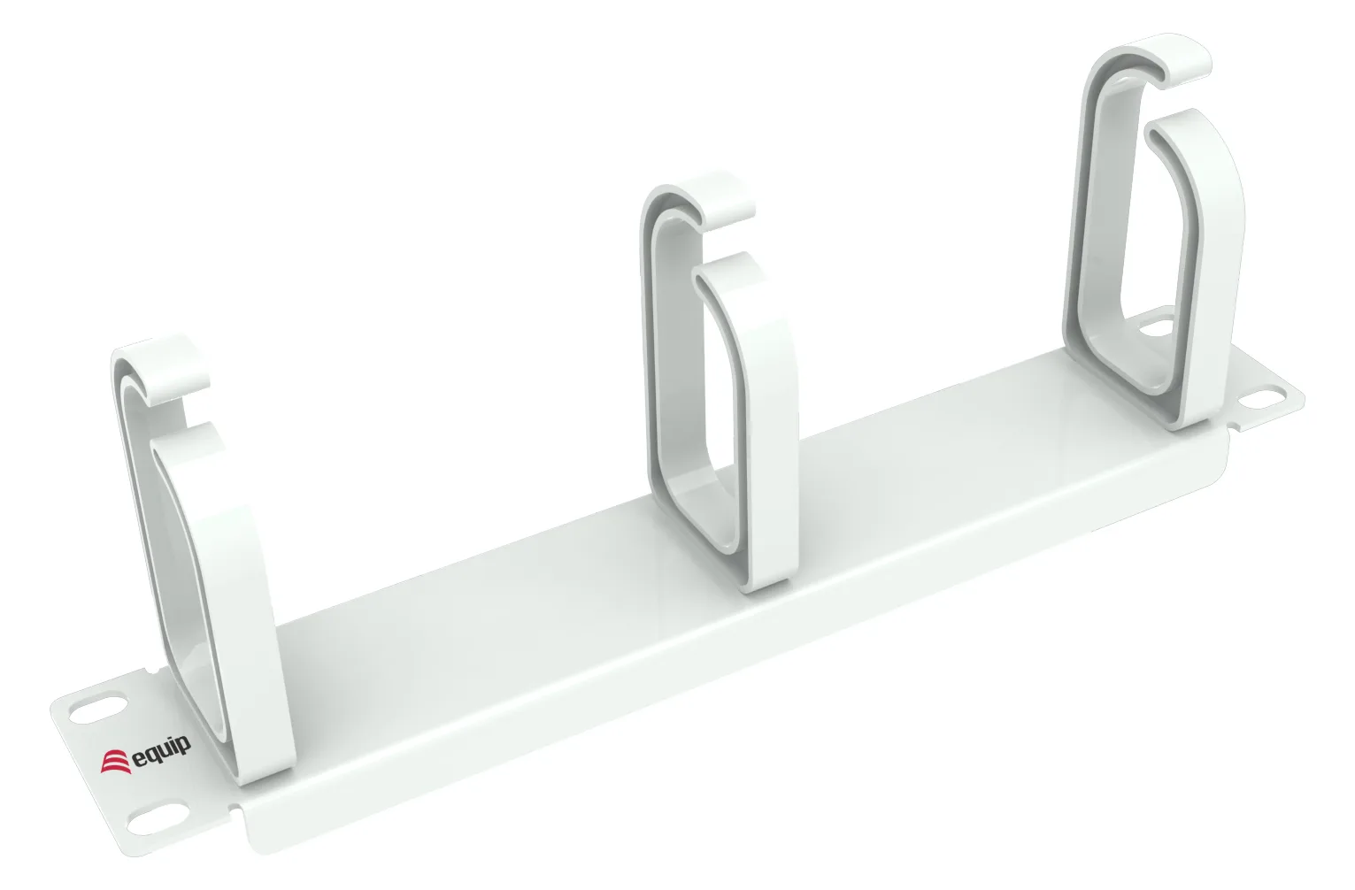 Equip Kabeldurchführung 10 1HE 3x Plastikringe weiß, Ansicht 2