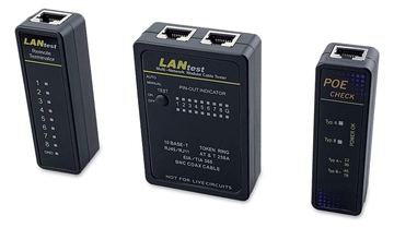 Equip Kabeltester Netzwerk f. RJ45/RJ11/RJ12/BNC Kabel sw von LumaTech
