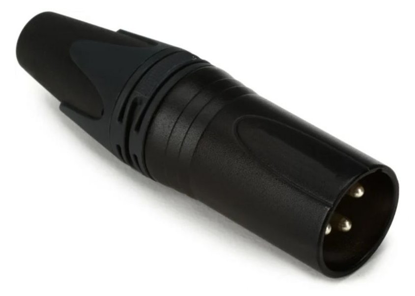 Equip Kabelverbinder 3-Polig Stecker schwarz