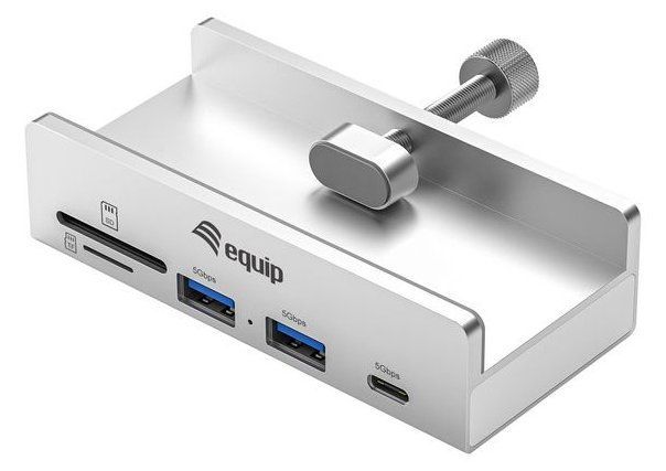 Equip Klemm USB-A3.2-Hub->2xUSB-A/SD/TF/USB-C - Hub - Hub - 5 Gbps