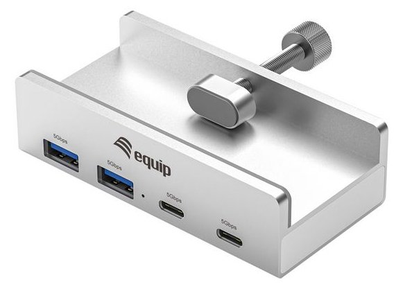 Equip Klemm USB-A3.2-Hub->2xUSB-C/2xUSB-A - Hub - 5 Gbps