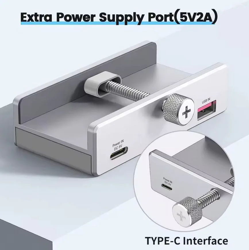 Equip Klemm USB-A3.2-Hub->2xUSB-C/2xUSB-A - Hub - 5 Gbps, Ansicht 2