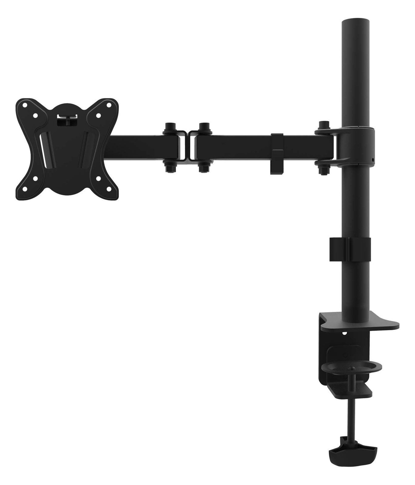 Equip Monitor Desk Mount Bracket - Befestigungskit - für Monitor - pulverbeschichtet schwarz - 33-68.6 cm (13-27)