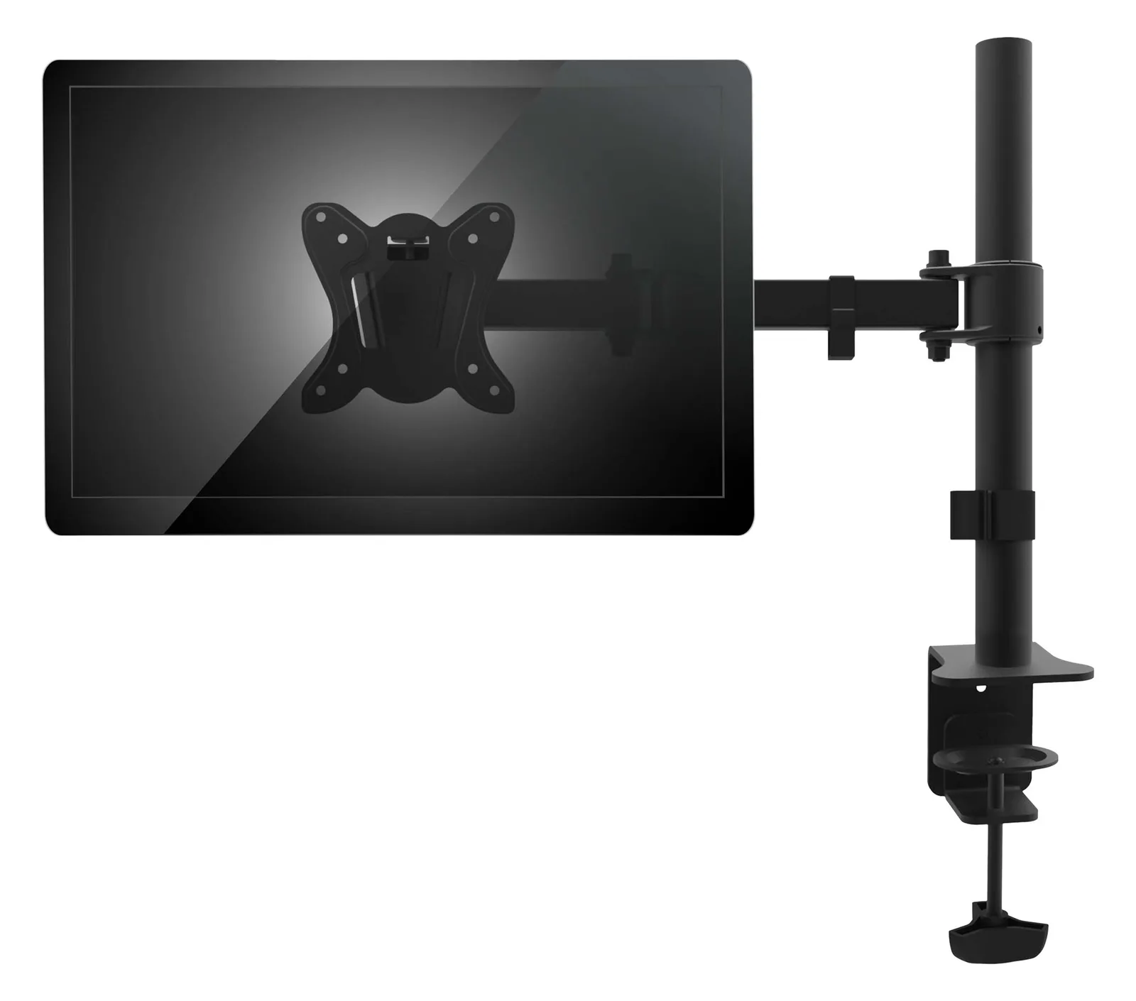 Equip Monitor Desk Mount Bracket - Befestigungskit - für Monitor - pulverbeschichtet schwarz - 33-68.6 cm (13-27), Ansicht 4