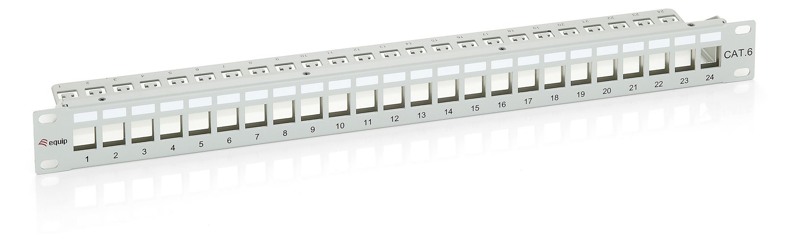 Equip Patch Panel - CAT 6a - Hellgrau - 24