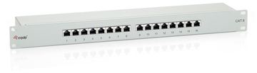 Equip Patch Panel - CAT 6e - STP - Hellgrau, RAL 7035 - 1U - 48.3 cm (19) von LumaTech