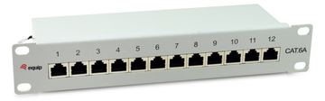 Equip Patchpanel 12x RJ45 Cat6A 10 FTP 1HE Premium hellgrau - Patch-Panel - Ethernet von LumaTech