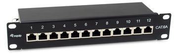 Equip Patchpanel 12x RJ45 Cat6A 10 FTP 1HE Premium schwarz - Patch-Panel - Ethernet von LumaTech