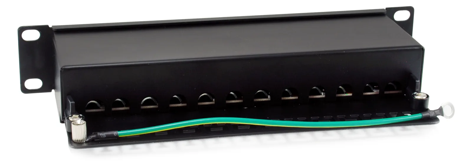 Equip Patchpanel 12x RJ45 Cat6A 10 FTP 1HE Premium schwarz - Patch-Panel - Ethernet, Ansicht 3