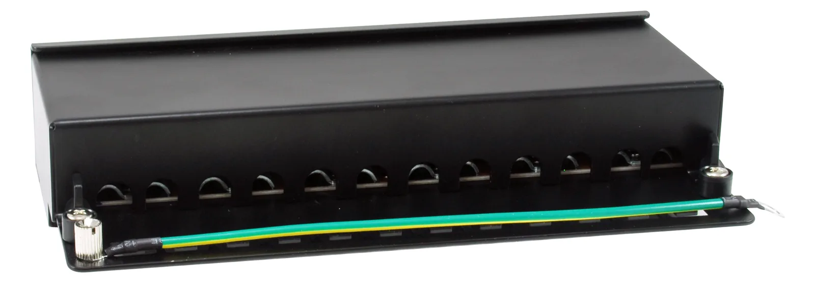 Equip Patchpanel 12x RJ45 Cat6A FTP 1HE Premium schwarz - Patch-Panel - Ethernet, Ansicht 3