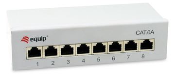 Equip Patchpanel 8x RJ45 Cat6A FTP 1HE Keystone Montage gr - Patch-Panel - Ethernet von LumaTech