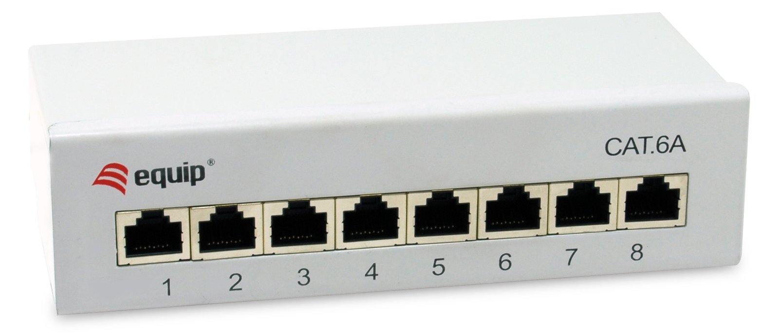 Equip Patchpanel 8x RJ45 Cat6A FTP 1HE Keystone Montage gr - Patch-Panel - Ethernet
