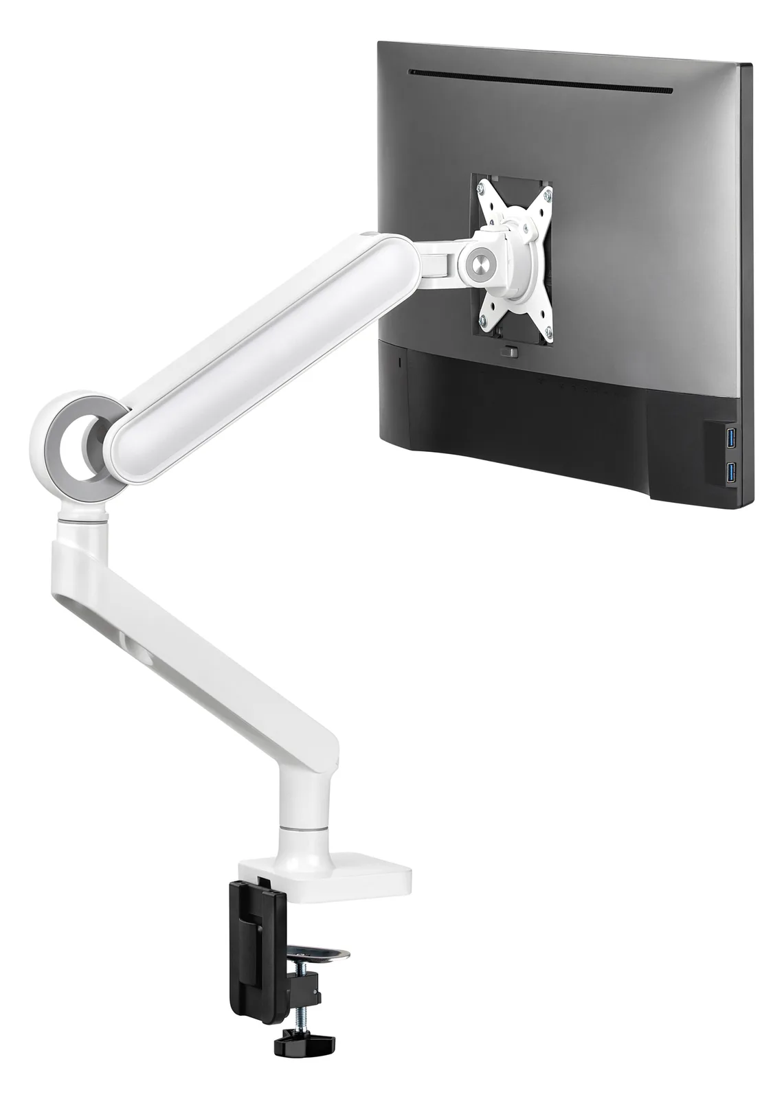 Equip Premium - Befestigungskit (Kabeldurchführungsklemme, Schrauben, Klemmhalterung, Tisch-Montagearm) - 43.2-88.9cm, Ansicht 3