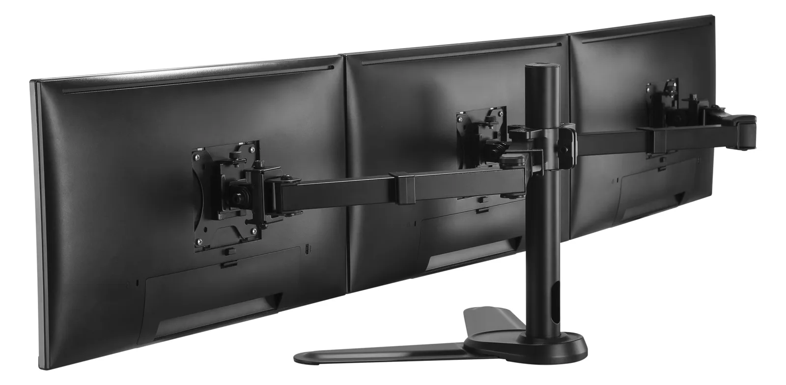 Equip Pro - Aufstellung - neigbar - für 3 LCD-Anzeigen - Schwarz - Bildschirmgröße: 43.2-68.6 cm (17-27), Ansicht 2