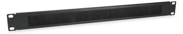 Equip Pro - Kabelabdeckung mit Bürsten - Schwarz, RAL 9005 - 1U - 48.3 cm (19) von LumaTech