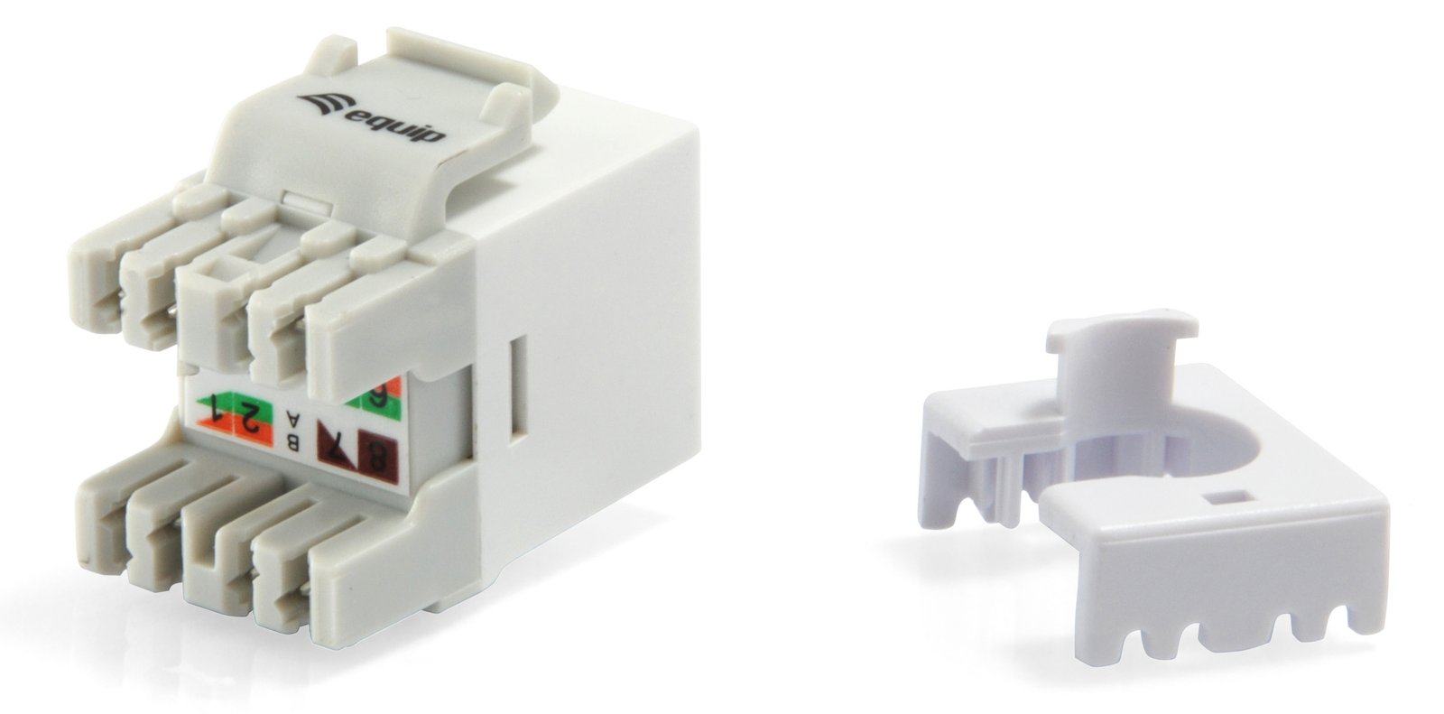 Equip Pro - Keystone Jack - CAT 6 - RJ-45 - weiß (Packung mit 8)