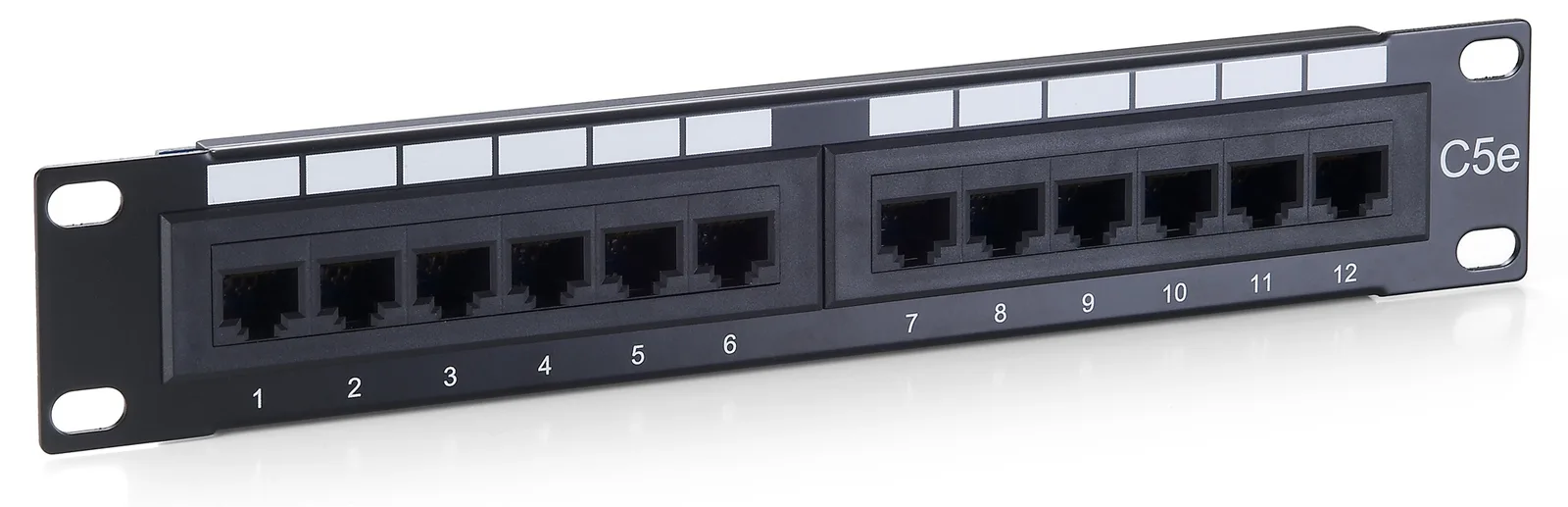 Equip Pro - Patch Panel - CAT 5e - RJ-45 X 12 - Schwarz - 1U - 25.4 cm (10), Ansicht 2
