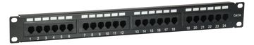 Equip Pro - Patch Panel - CAT 5e - RJ-45 X 24 - Schwarz - 1U - 48.3 cm (19) von LumaTech