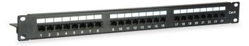 Equip Pro - Patch Panel - CAT 6 - RJ-45 X 24 - Schwarz - 1U - 48.3 cm (19) von LumaTech