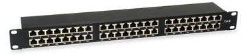 Equip Pro - Patch Panel - Rack montierbar - CAT 6 - STP - RJ-45 X 48 - Schwarz - 1U - 48.3 cm (19) von LumaTech