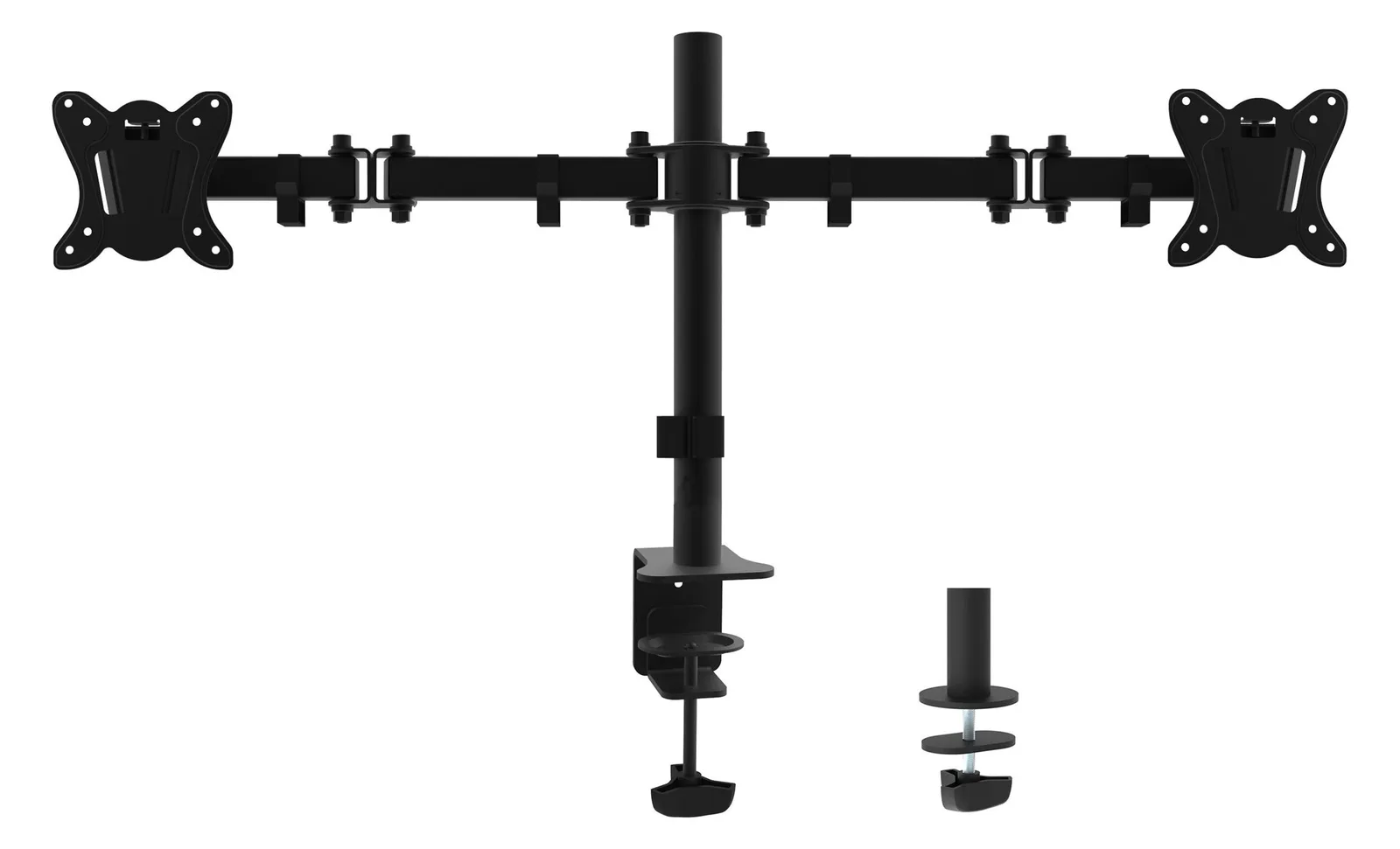 Equip Pro Articulating Dual Monitor Desk Mount Bracket - Befestigungskit - Voll beweglich - 2 LCD-Displays - 33-68.6 cm, Ansicht 2