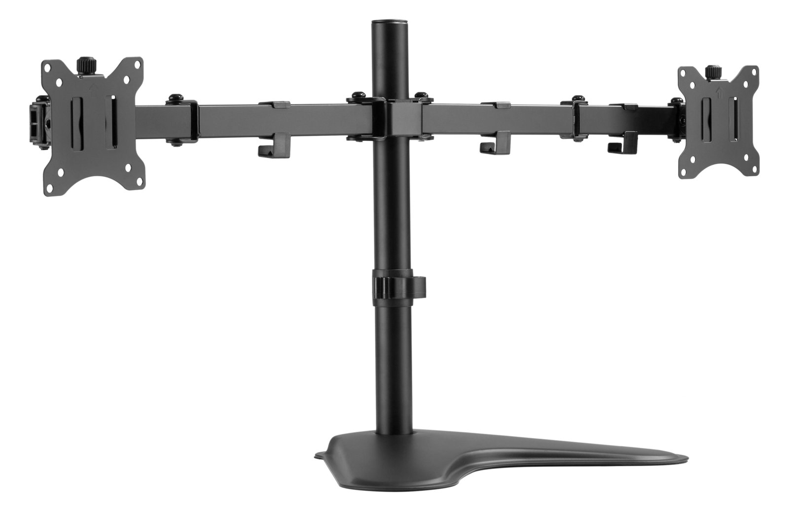 Equip Pro Economy - Aufstellung - für 2 LCD-Displays - Stahl - Schwarz - Bildschirmgröße: 43.2-81.3 cm (17-32)